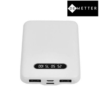 DeMetter Palm 5 Display : Slim Power Bank 5000mAh (White)