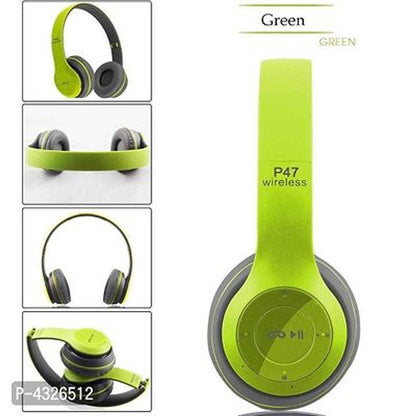 Wireless Bluetooth Headphones Microphone Portable Stereo FM Headset