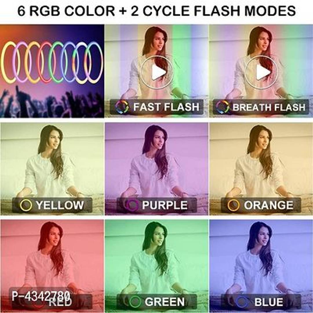 LED Soft Ring Light, RGB Flash Ring Light For Camera Smartphone Youtube Video Shooting
