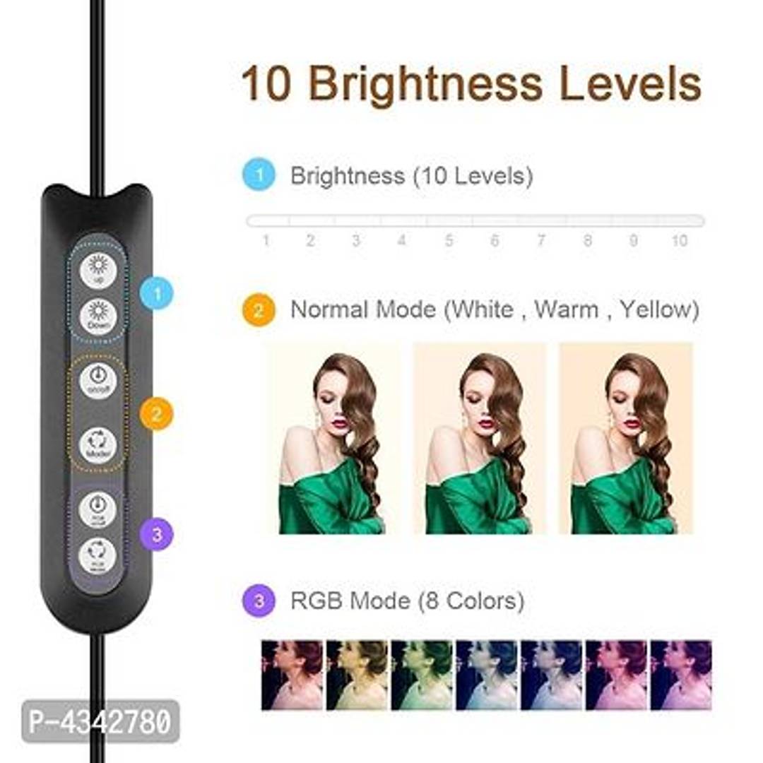 LED Soft Ring Light, RGB Flash Ring Light For Camera Smartphone Youtube Video Shooting