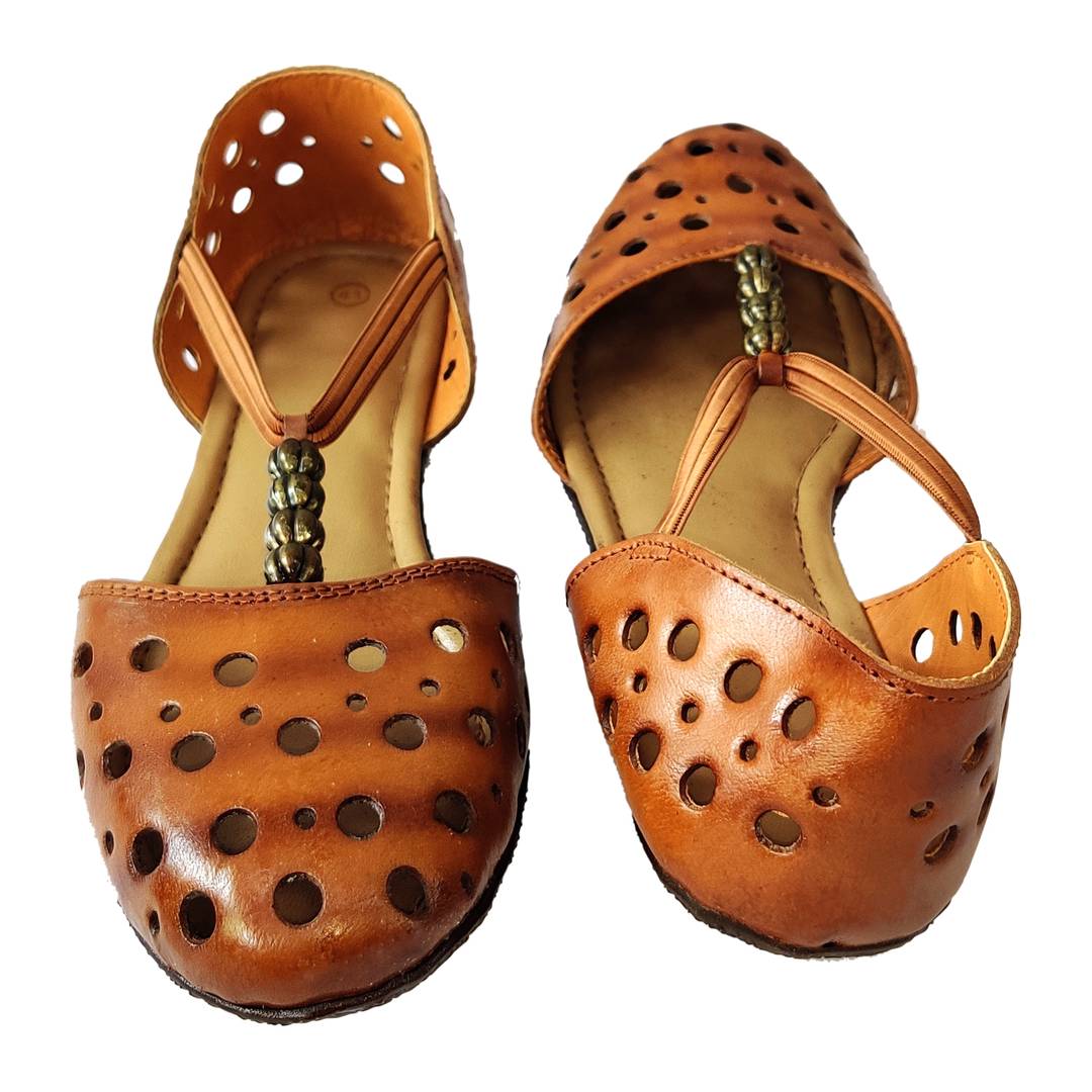 Comfortable Brown Leather Bellies For Women