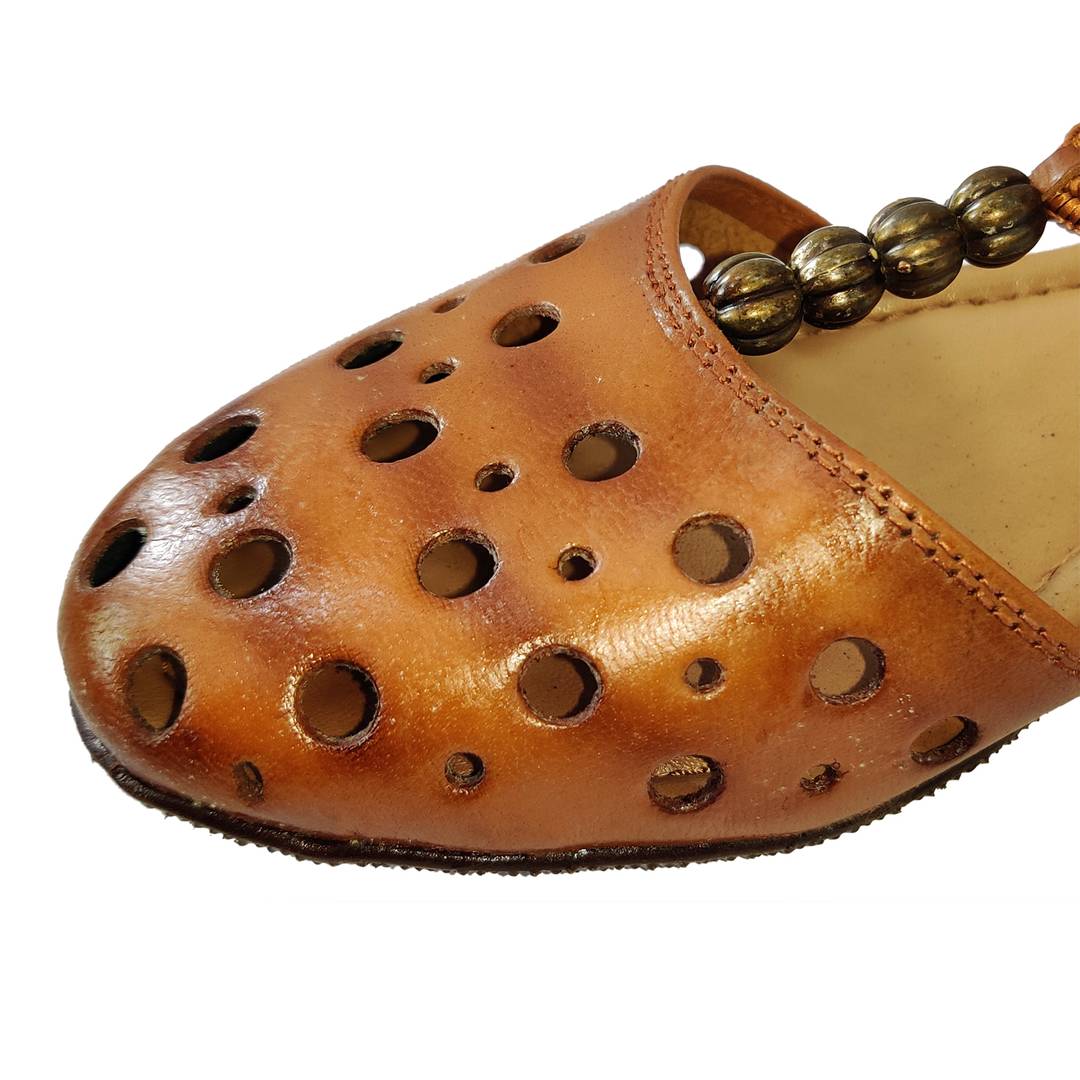 Comfortable Brown Leather Bellies For Women