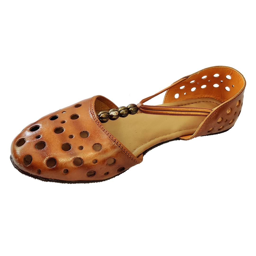 Comfortable Brown Leather Bellies For Women