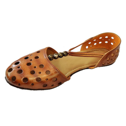 Comfortable Brown Leather Bellies For Women