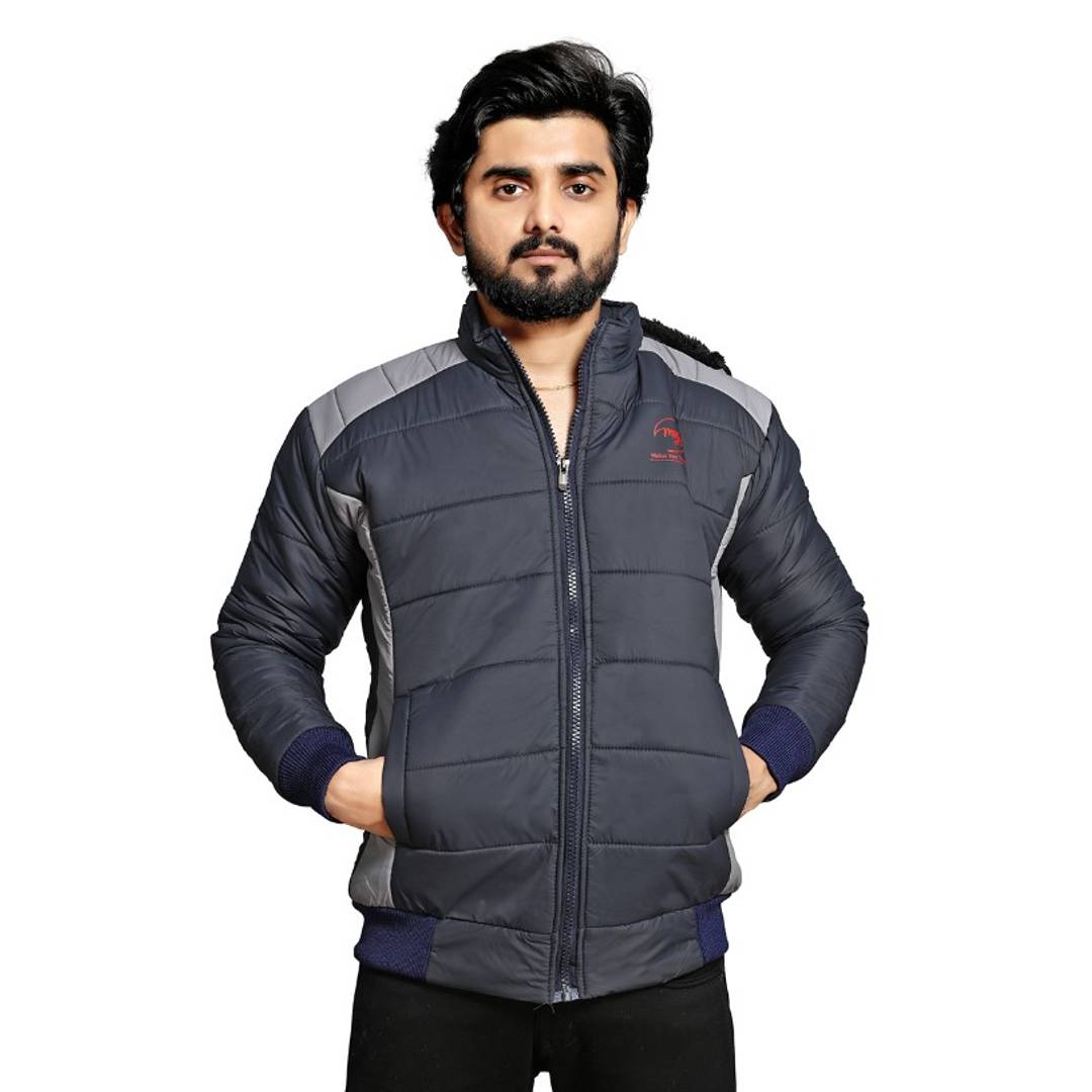 Men Quilted Full Sleeve Jacket