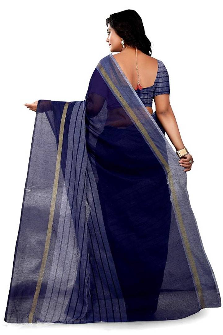 Women's Beautiful Chanderi Cotton Saree with Blouse piece