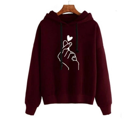 Elite Maroon Fleece Printed Sweatshirts For Women