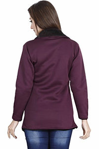 fanideaz Women's Jacket (FWWJ0001P_Purple_Medium)