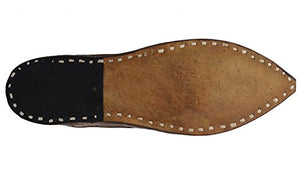 Ramraj Men's Brown Traditional leather Mojari's (Jutti)