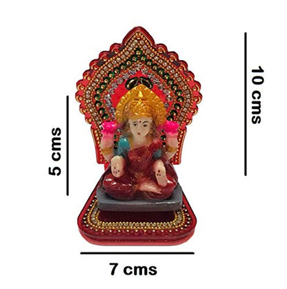 KRIWIN® Laxmi Ganesh Idols on Acrylic Stands for Home Temple, Diwali Pooja, Festive