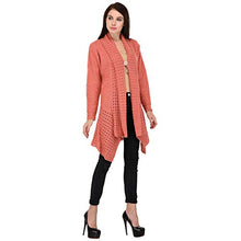 Load image into Gallery viewer, eWools Women&#39;s Woolen Winter Wear Cardigan Shrug (Cherry Pink, XL)