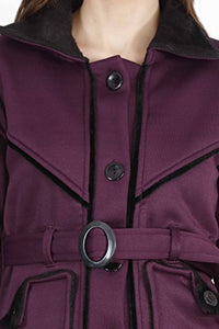 fanideaz Women's Jacket (FWWJ0001P_Purple_Medium)