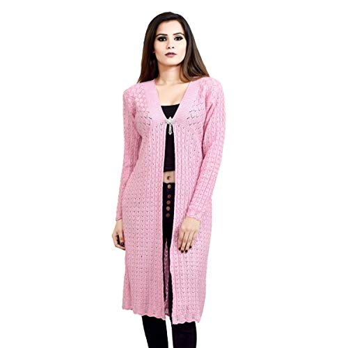 Shree Mark Womens/Ladies / Girls Woolen Full Sleeve Winter Wear Open Shrug and Womens/Ladies / Girls Woolen Full Sleeve Shrug(Type-Women Woollen Cardigan;Size- Free)