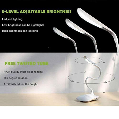 Rechargeable LED Touch On Off Switch Desk Light Lamp