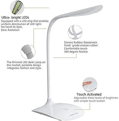 Rechargeable LED Touch On Off Switch Desk Light Lamp