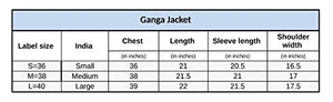 GANGA Women's Denim Jacket (DBLU8001_Blue_L)