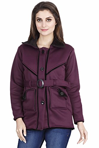fanideaz Women's Jacket (FWWJ0001P_Purple_Medium)