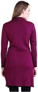 Montrex Women's Plain Coats (Montrex-8818Pink, Pink, M)