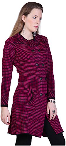 Montrex Women's Plain Coats (Montrex-8818Pink, Pink, M)