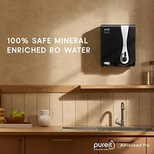 Load image into Gallery viewer, HUL Pureit Advanced Pro Mineral RO+UV 6 stage wall mounted counter top black 7L Water Purifier