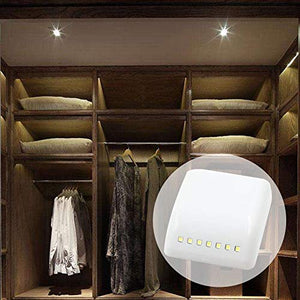 MADHULI Universal Furniture, Wardrobe LED Automatic Sensor Light System with Battery (White)