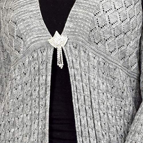Shree Mark Women's Wool Full Sleeve Shrug (Grey, Free Size)