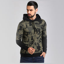 Load image into Gallery viewer, Lewel Cotton Camouflage Full Sleeves Hoodie