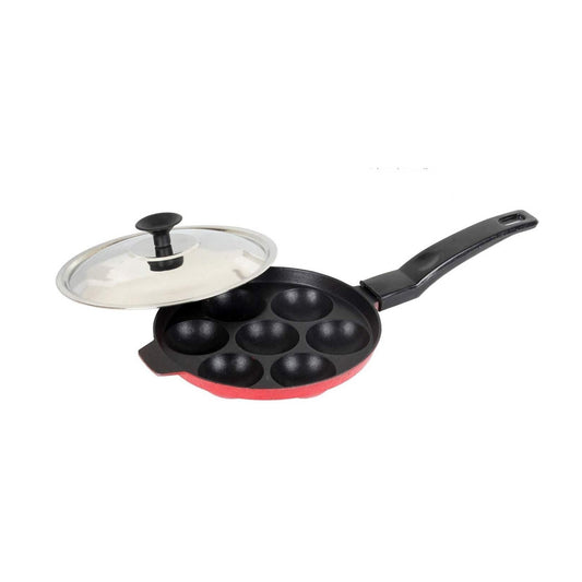 7 Cavity Non-Stick Appam Patra with Lid