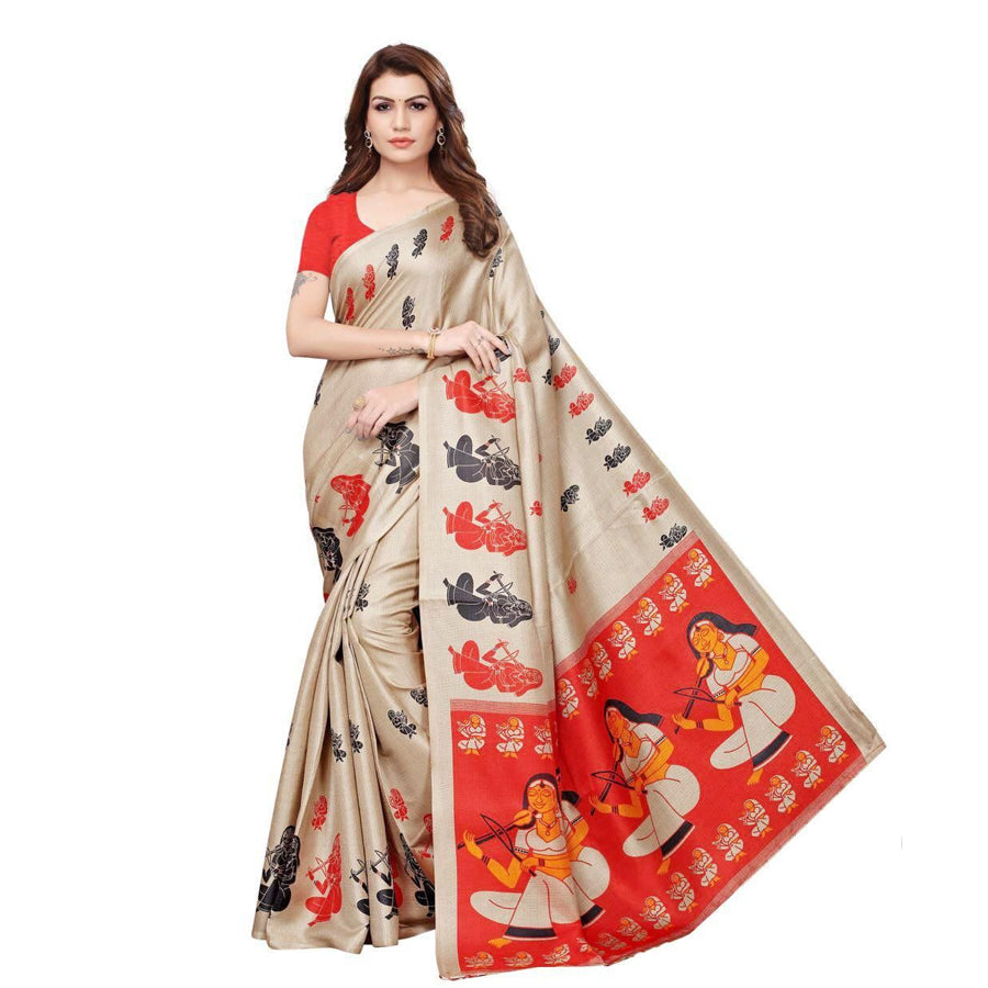 Stunning Art Silk Printed Saree