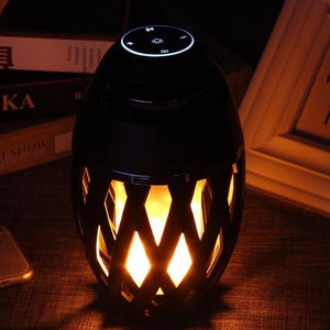Black Best Quality Flame Lamp Speaker