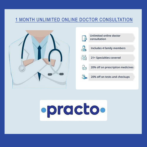 Online Doctor Consultation (Practo 1 Month Unlimited Plan)