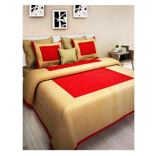 Beautiful Multicoloured Cotton Bedsheet With 2 Pillow Covers