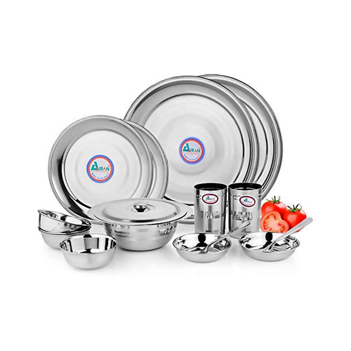Unique Home & Kitchen Tool- Pack of 15 Dinner Set (Stainless Steel)