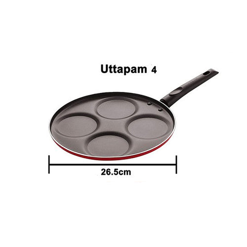 None Stick Uttapam Pan 4 Cavity- Pancake Maker